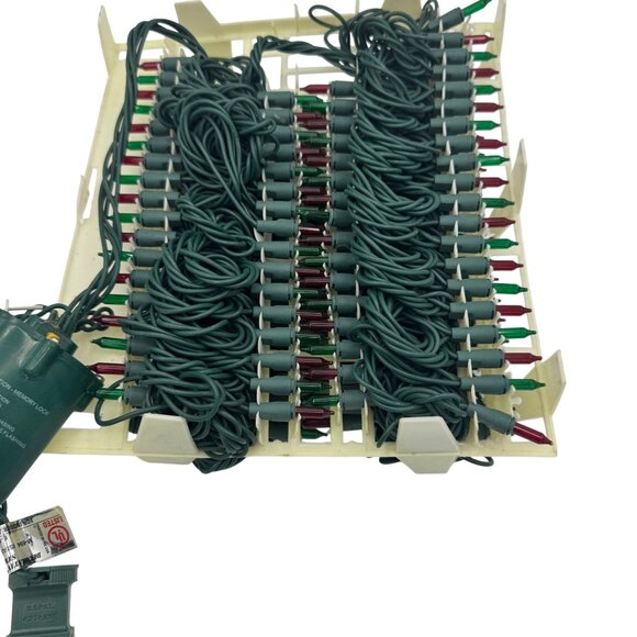 Holiday Time 140-Count 8-Function Memory Lock Red & Green Mini Lights - Picture 2 of 5